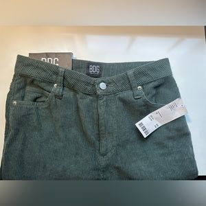 BDG Mom High Rise Green Corduroy Pants